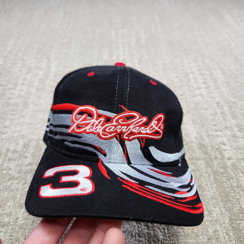 Vintage Dale Earnhardt Sr Snapback Hat Adult AOP Swirl Chase NASCAR Racing 90s